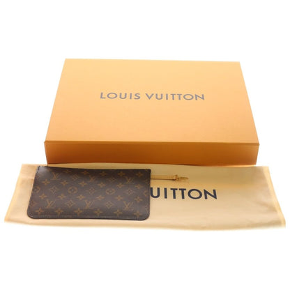 Louis Vuitton Neverfull MM Monogram Leather Tote Gold Brown — view 6