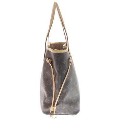 Louis Vuitton Neverfull MM Monogram Leather Tote Gold Brown — view 3