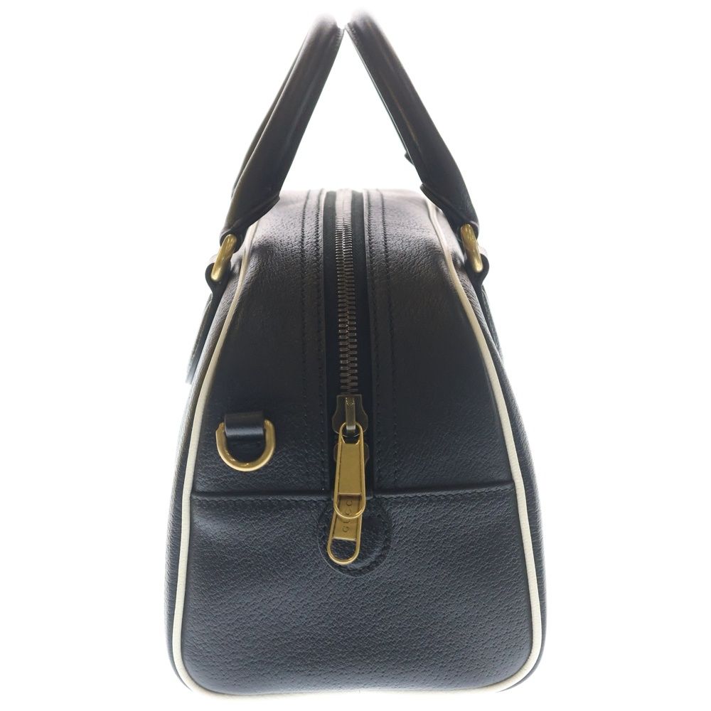 Gucci Adidas Mini Duffle Leather 2-Way Gold Black — view 3