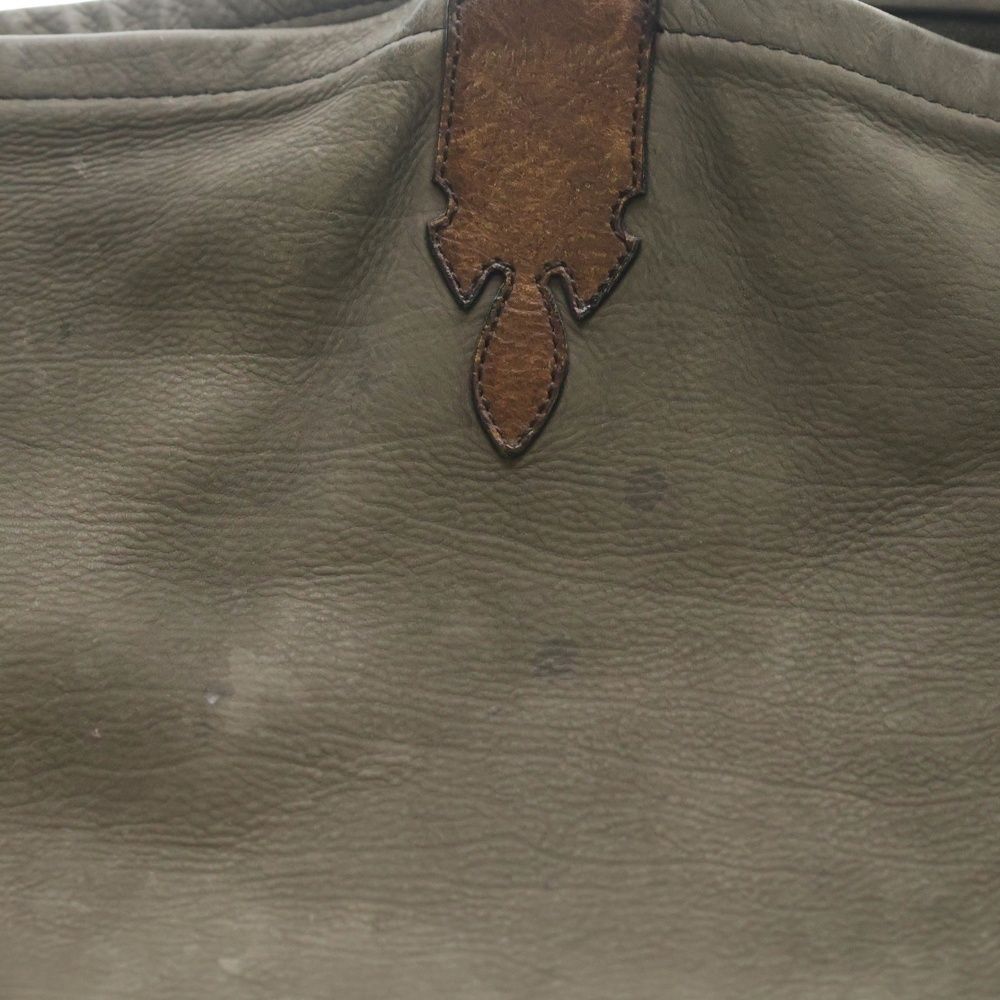 Chrome Hearts Lucille Suede Leather Tote Khaki — view 5