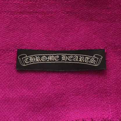 Chrome Hearts CH Plus All Over Pattern Large Shawl Pink Scarf — view 4