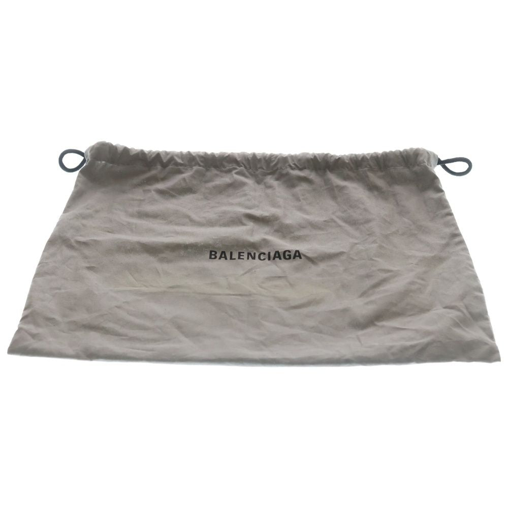 Balenciaga BB Monogram Pouch Case Black Leather Silver — view 6