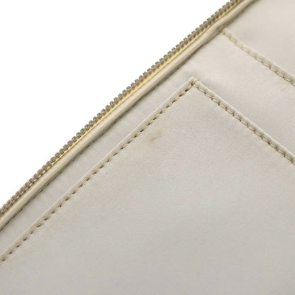 Chanel Wild Stitch Tablet Case Tote White Leather Silver — view 6