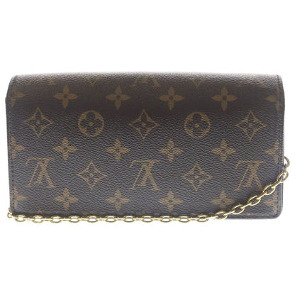 Louis Vuitton Monogram Wallet on Chain Lily Mini Shoulder Bag Brown Leather Gold — view 2