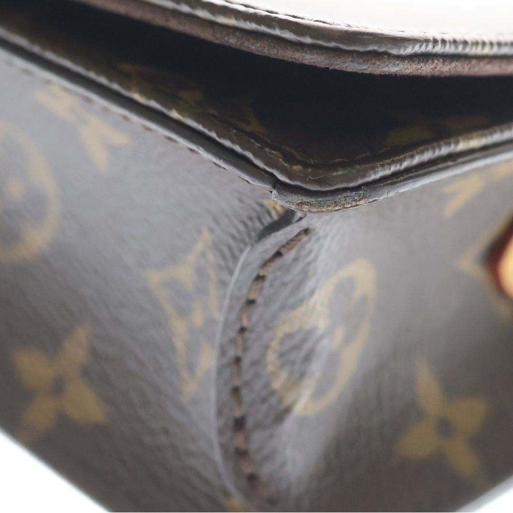 Louis Vuitton Monogram Wallet on Chain Lily Mini Shoulder Bag Brown Leather Gold — view 6
