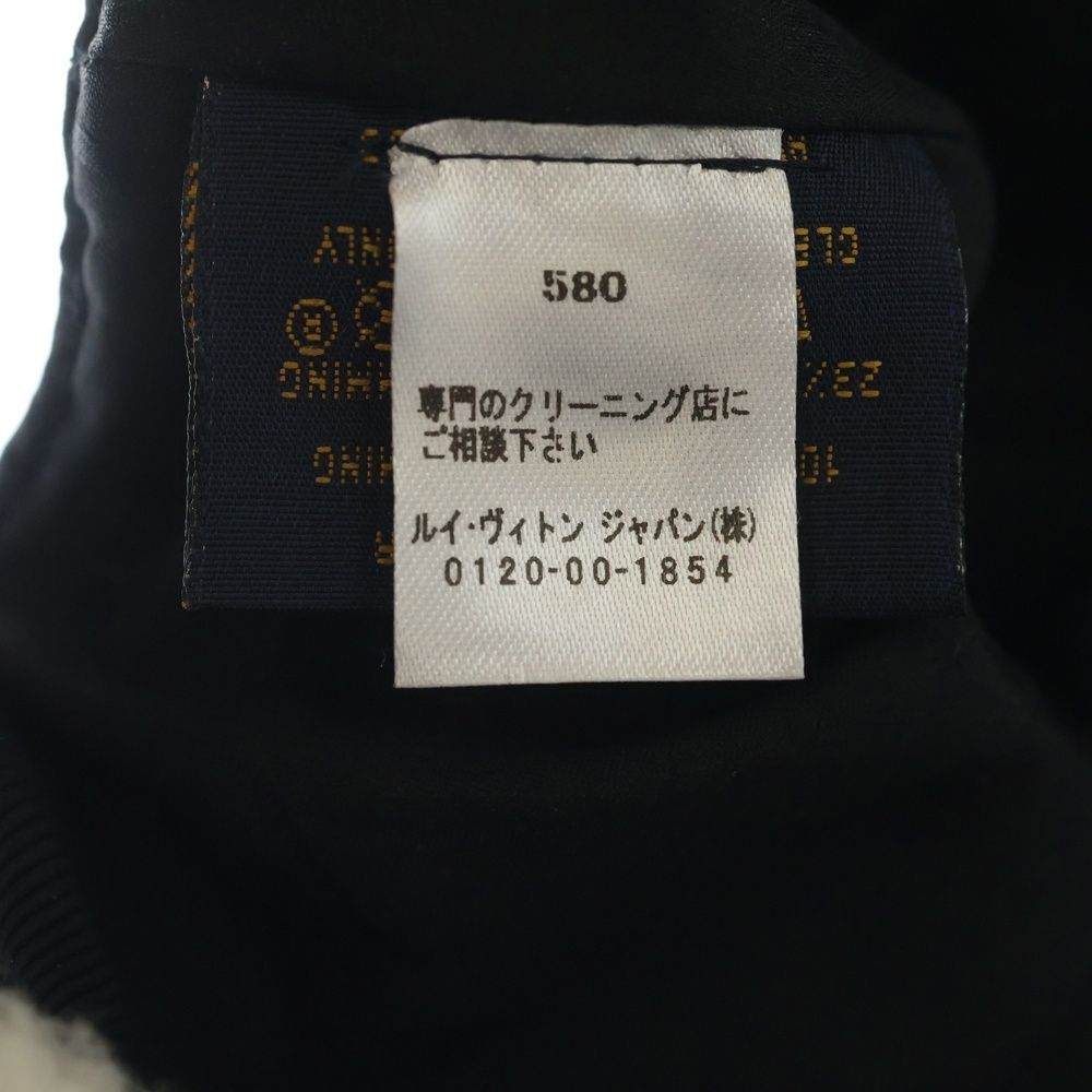 Louis Vuitton Cap Shearling Lambskin Black White Hat — view 8