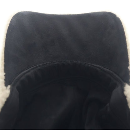 Louis Vuitton Cap Shearling Lambskin Black White Hat — view 6