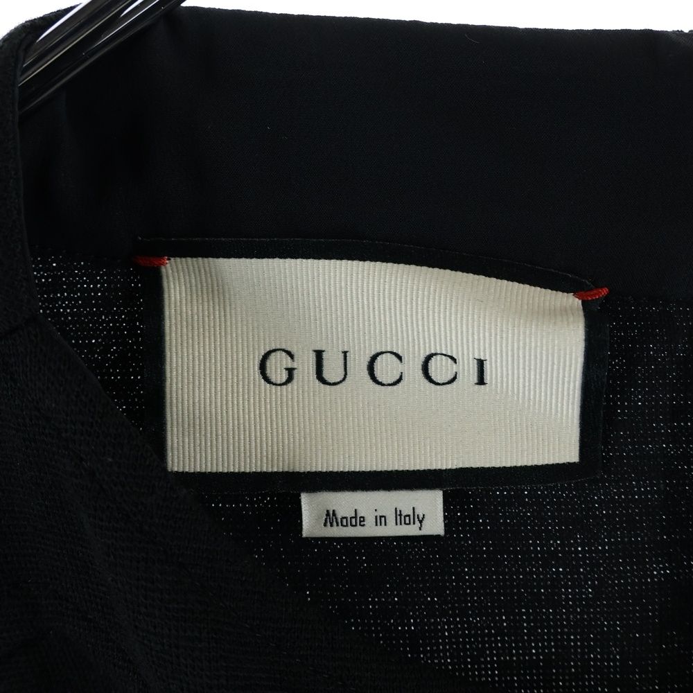 Gucci Logo Line Short Sleeve Dress Black — view 6