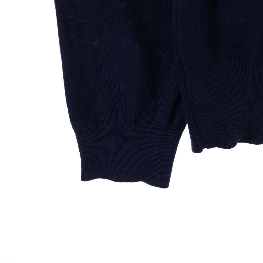 Dior Homme Bee Embroidery V-neck Crew Neck Knit Sweater Navy — view 5