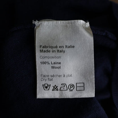 Dior Homme Bee Embroidery V-neck Crew Neck Knit Sweater Navy — view 8