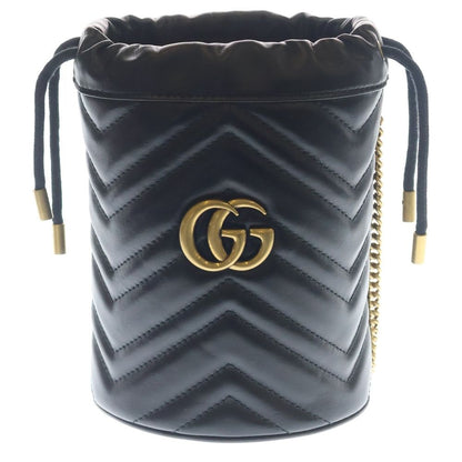 Gucci GG Marmont Mini Bucket Bag Black
