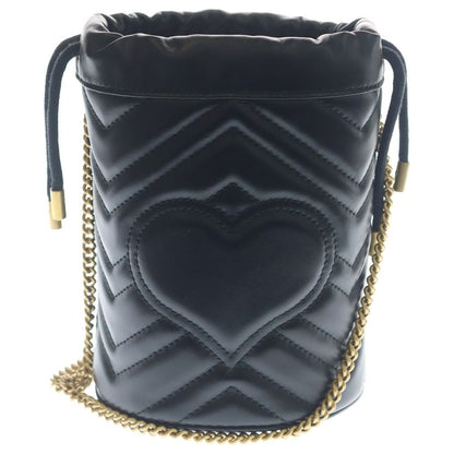 Gucci GG Marmont Mini Bucket Bag Black — view 2