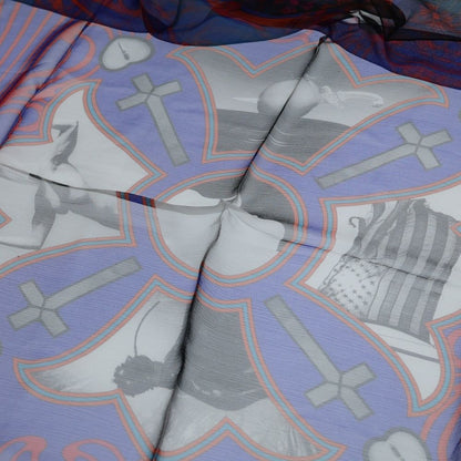 Chrome Hearts Mapplethorpe CH Plus Slik Skf Maplethorpe CH Silk Scarf Multicolor — view 6
