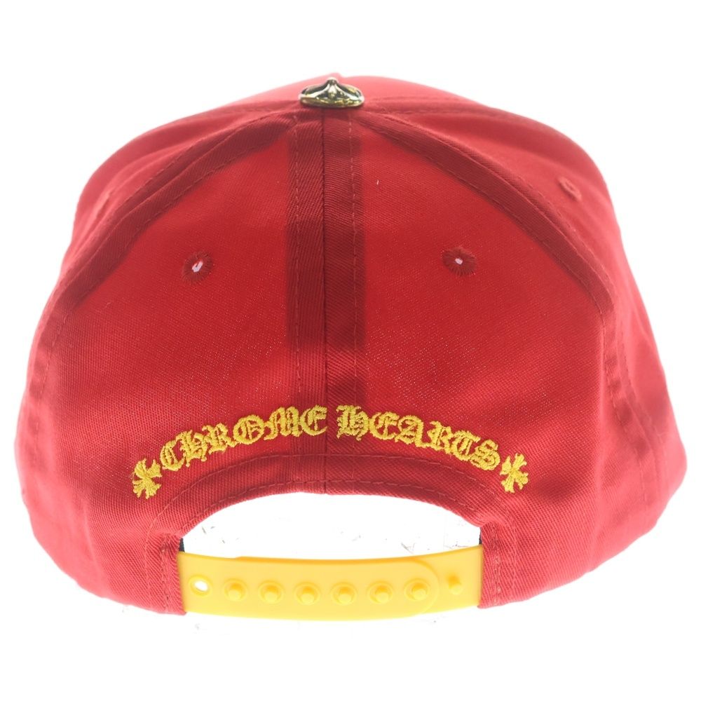 Chrome Hearts CH Baseball Trucker Cap Truck Khaki Cap Hat Red Yellow — view 2