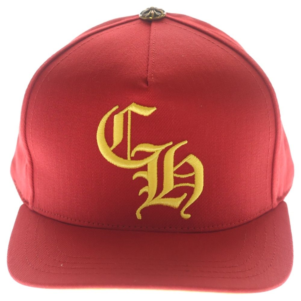 Chrome Hearts CH Baseball Trucker Cap Truck Khaki Cap Hat Red Yellow — view 4