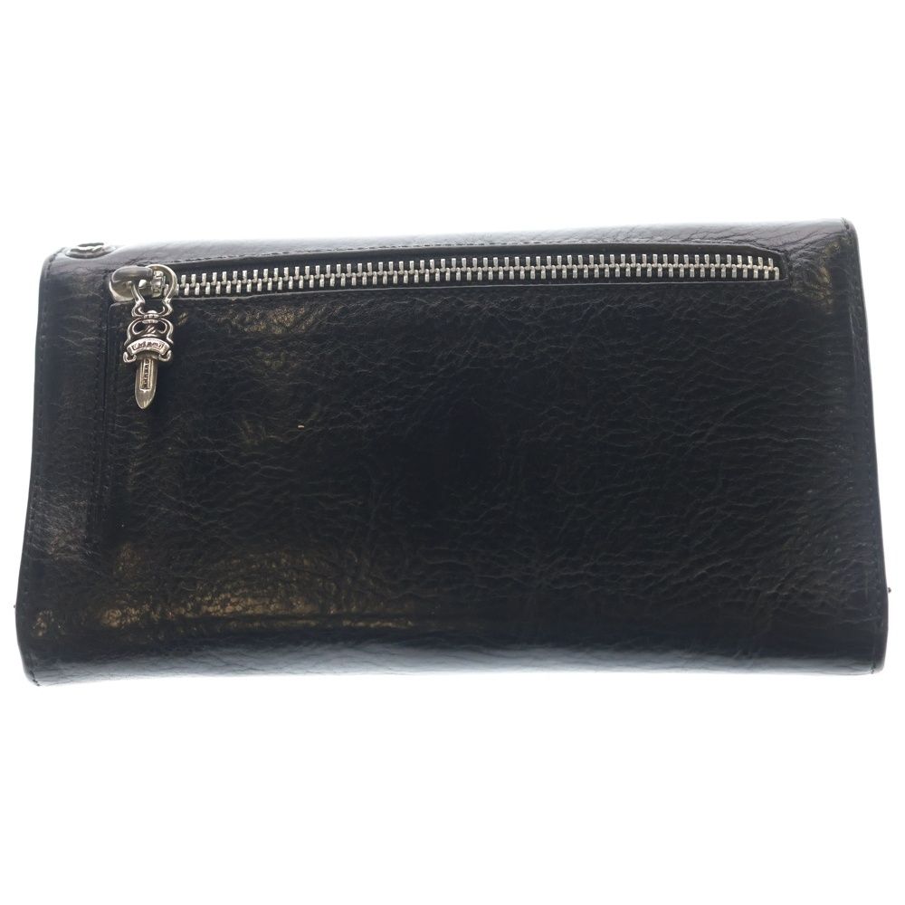 Chrome Hearts Wave Leather Wallet Black — view 2