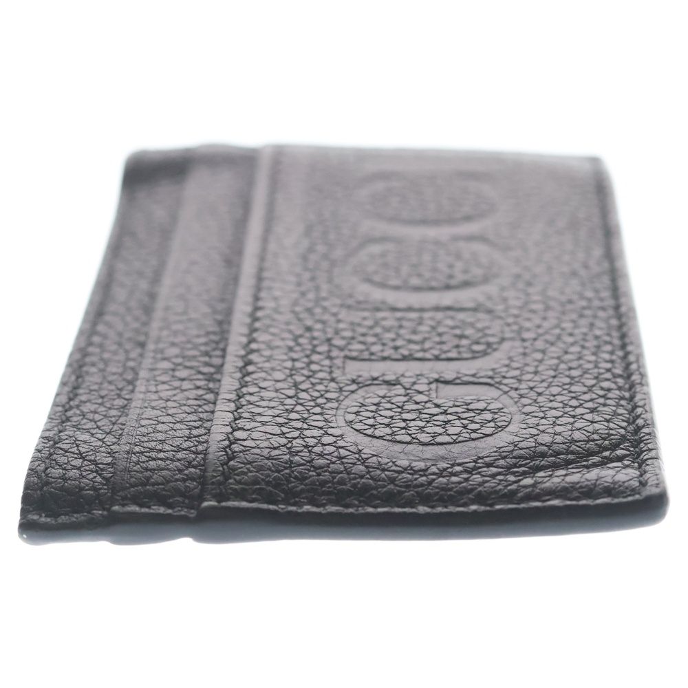 Gucci Logo Leather Card Case Black — view 3