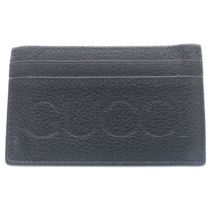 Gucci Logo Leather Card Case Black