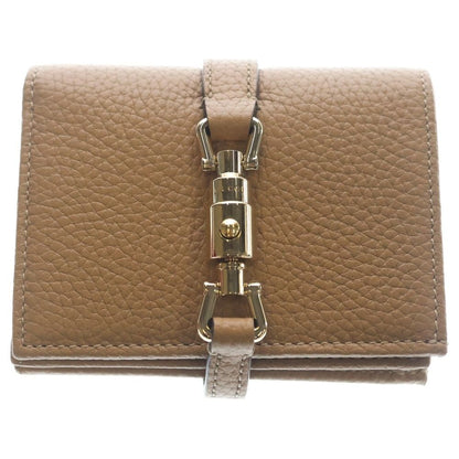 Gucci Jackie Leather Wallet Bifold Brown