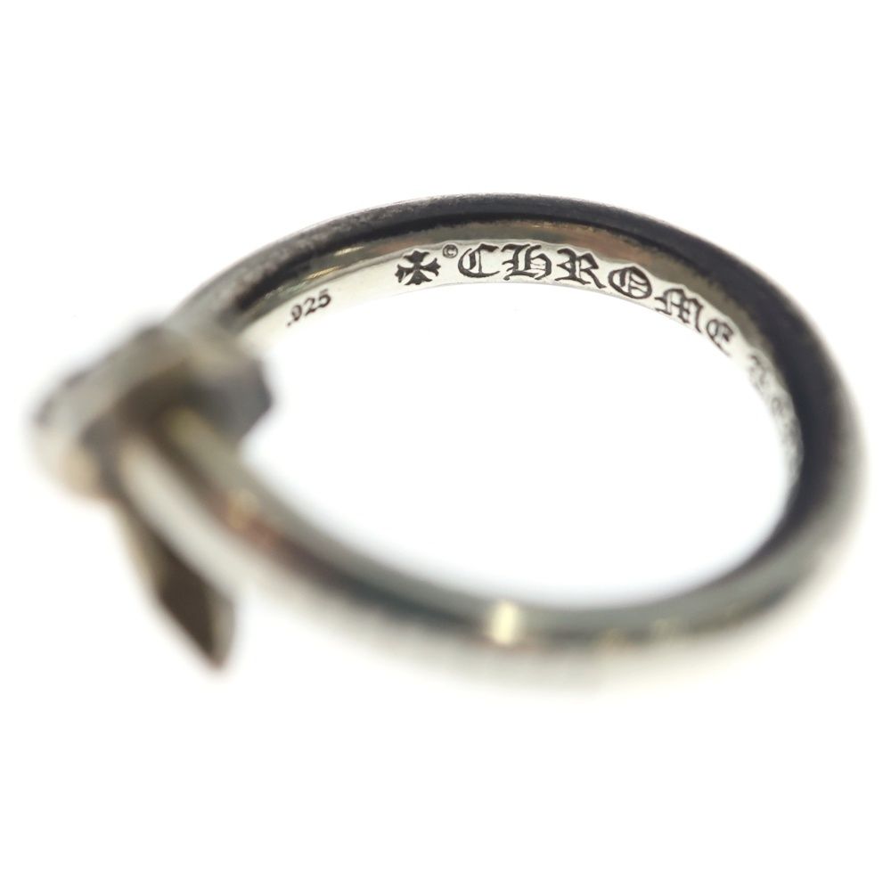 Chrome Hearts Nail Crsball Cross Ball Ring Silver — view 5