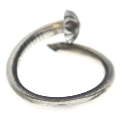 Chrome Hearts Nail Crsball Cross Ball Ring Silver — view 2