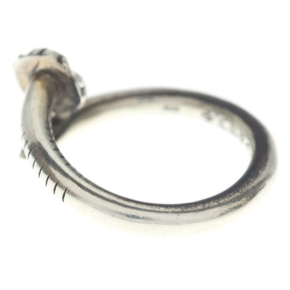 Chrome Hearts Nail Crsball Cross Ball Ring Silver — view 4