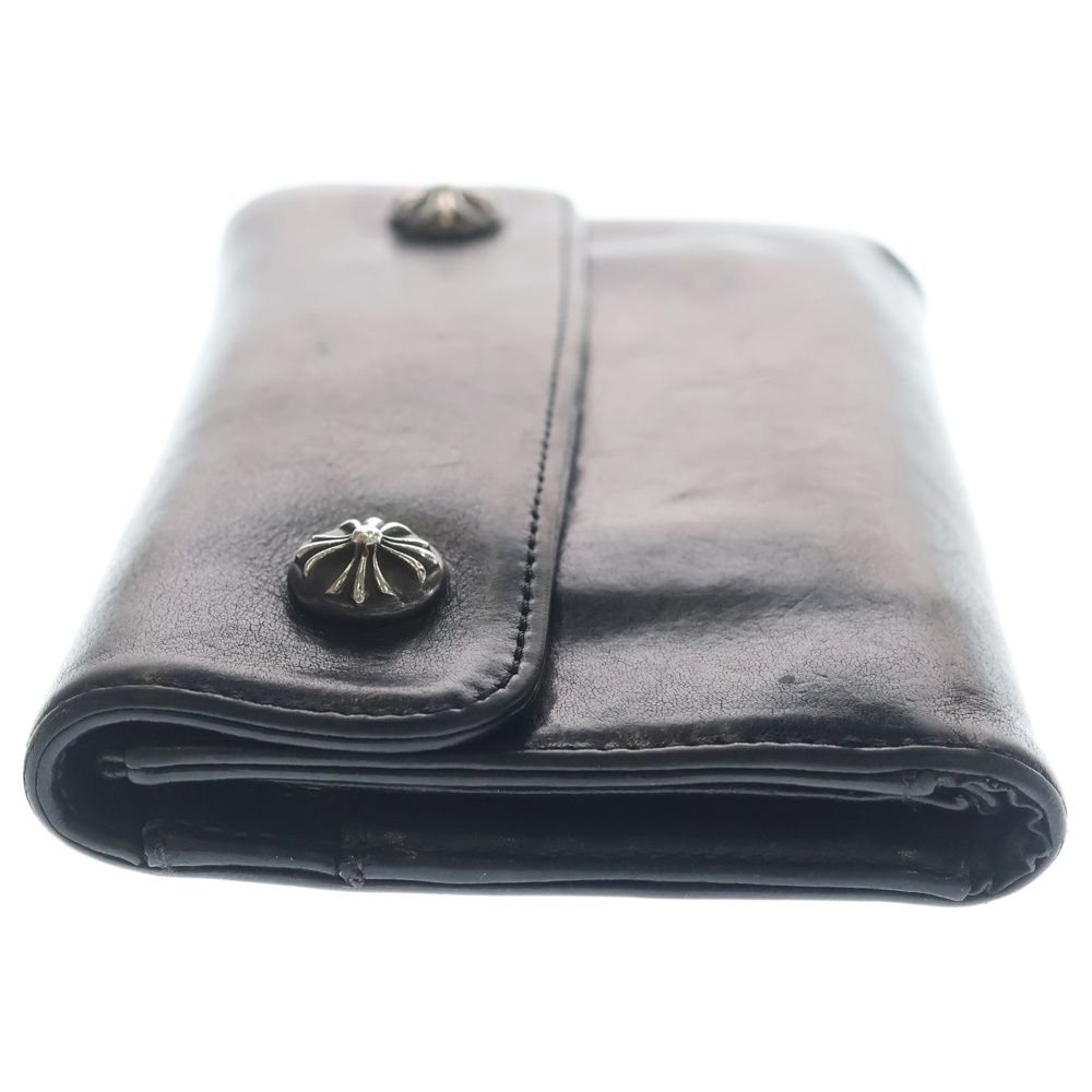 Chrome Hearts Wave Leather Wallet Black — view 3