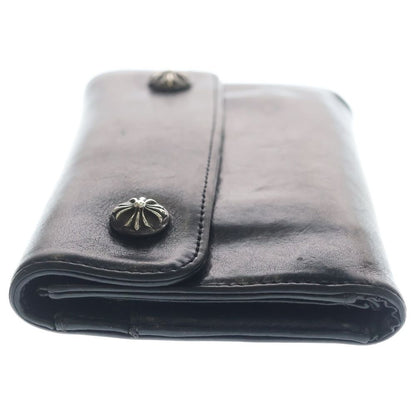 Chrome Hearts Wave Leather Wallet Black — view 3