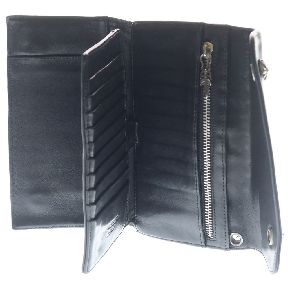 Chrome Hearts Wave Leather Wallet Black — view 4