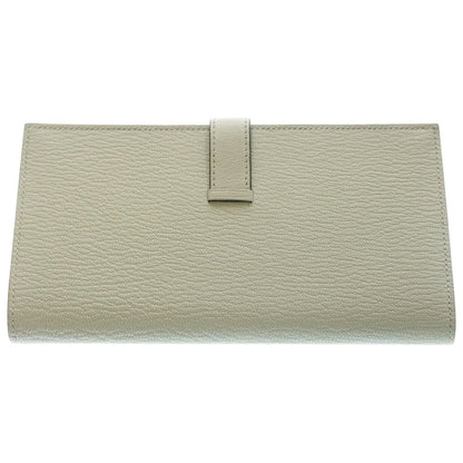 Hermes Bearn Souffle Bifold Wallet Card Case Light Green Chevre Vert Fizz — view 2