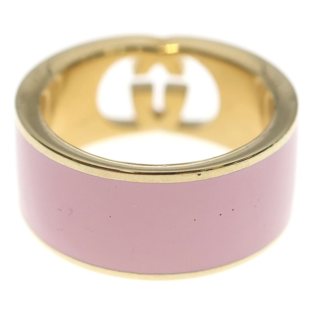 Gucci Interlocking Enamel Ring Pink