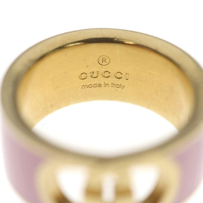 Gucci Interlocking Enamel Ring Pink — view 5