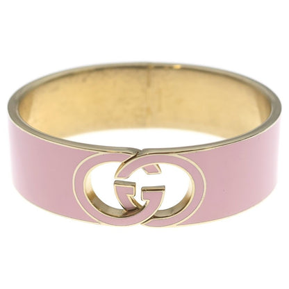Gucci Interlocking Enamel Bracelet Bangle Pink