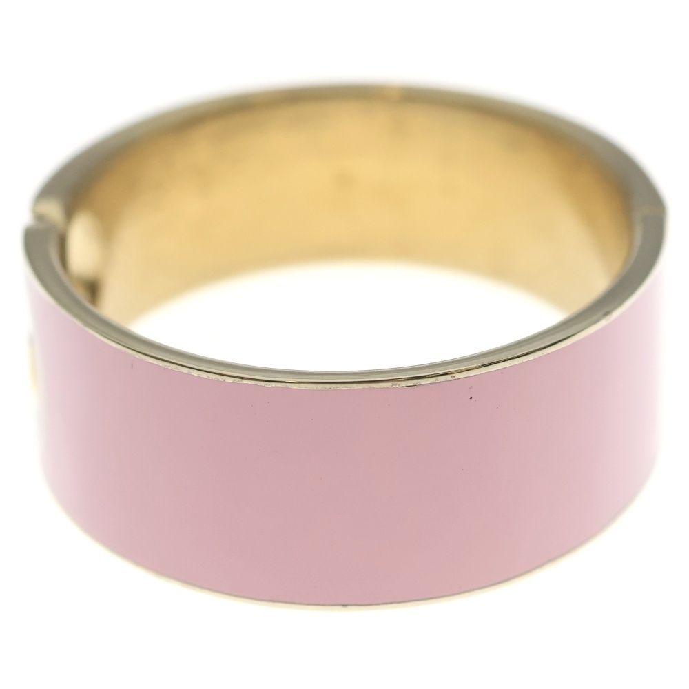 Gucci Interlocking Enamel Bracelet Bangle Pink — view 4