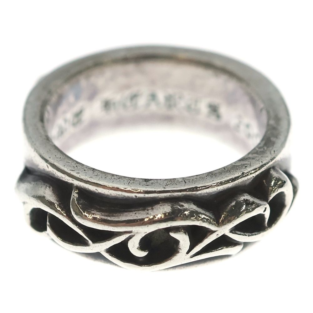 Chrome Hearts Dbl Narrow Vine Band Double Ring Silver