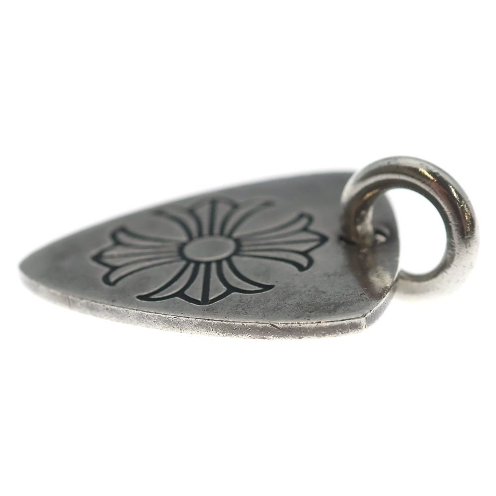 Chrome Hearts Guitar Pick Pendant Top Silver — view 3
