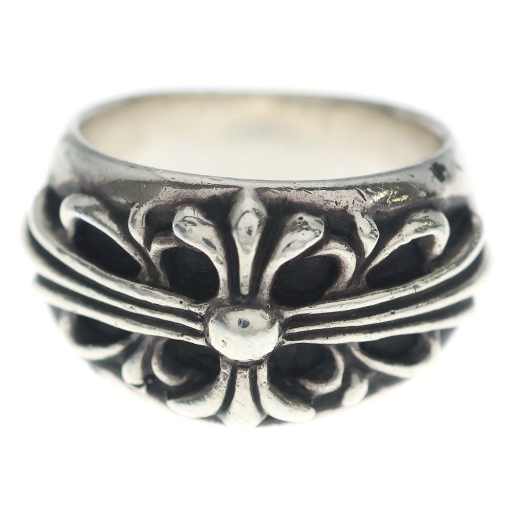 Chrome Hearts Flrl Crs Floral Cross Ring Silver — view 4