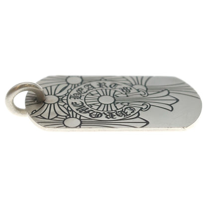 Chrome Hearts D Tag Lrg God Bless Large God Dog Tag Pendant Top Silver — view 4