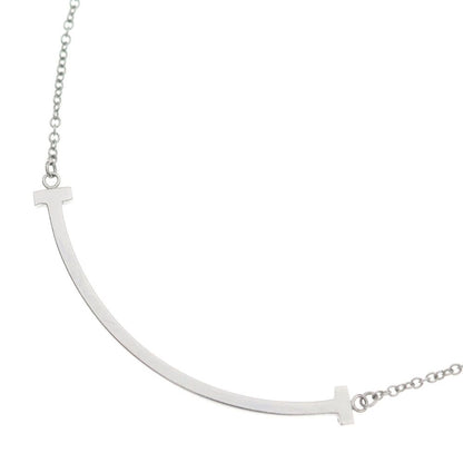 Tiffany & Co T Smile Necklace Pendant Chain Silver