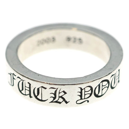 Chrome Hearts mm Spacer Fuck You mm Ring Silver