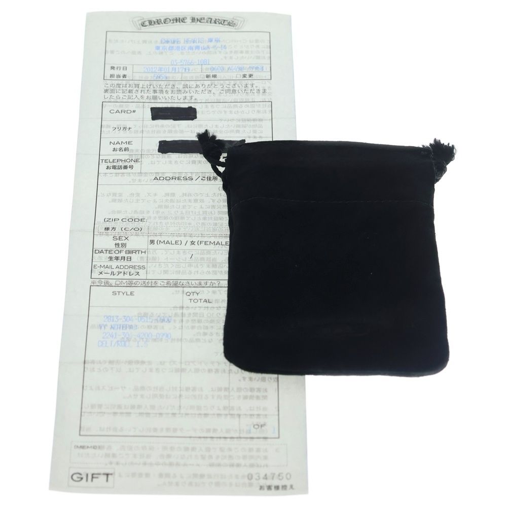 Chrome Hearts YY Notepad Memo Holder Rhodia with Cross Patch Leather Case Black — view 6