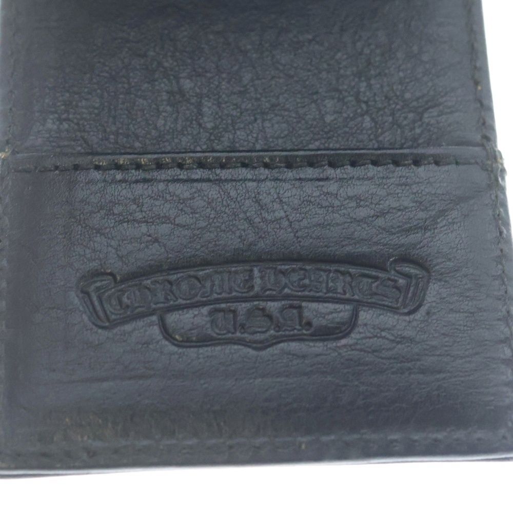 Chrome Hearts YY Notepad Memo Holder Rhodia with Cross Patch Leather Case Black — view 5