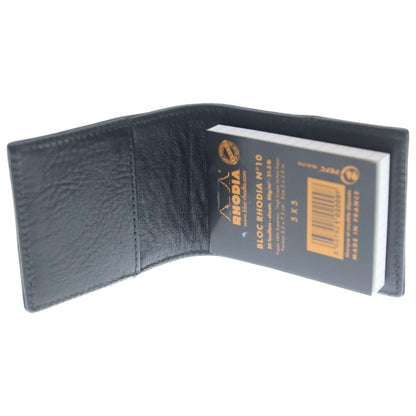 Chrome Hearts YY Notepad Memo Holder Rhodia with Cross Patch Leather Case Black — view 4