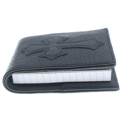 Chrome Hearts YY Notepad Memo Holder Rhodia with Cross Patch Leather Case Black — view 3
