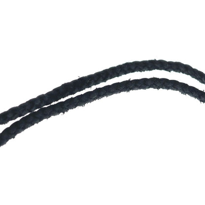 Chrome Hearts Leather Braid Scroll Necklace Black Silver — view 5