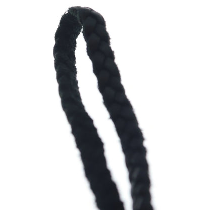 Chrome Hearts Leather Braid Scroll Necklace Black Silver — view 3