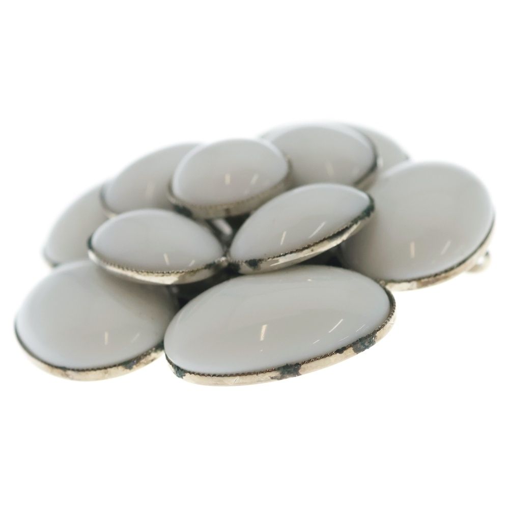 Chanel Camellia Brooch Flower Pin Badge White Silver — view 3