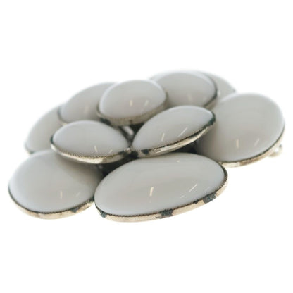 Chanel Camellia Brooch Flower Pin Badge White Silver — view 3
