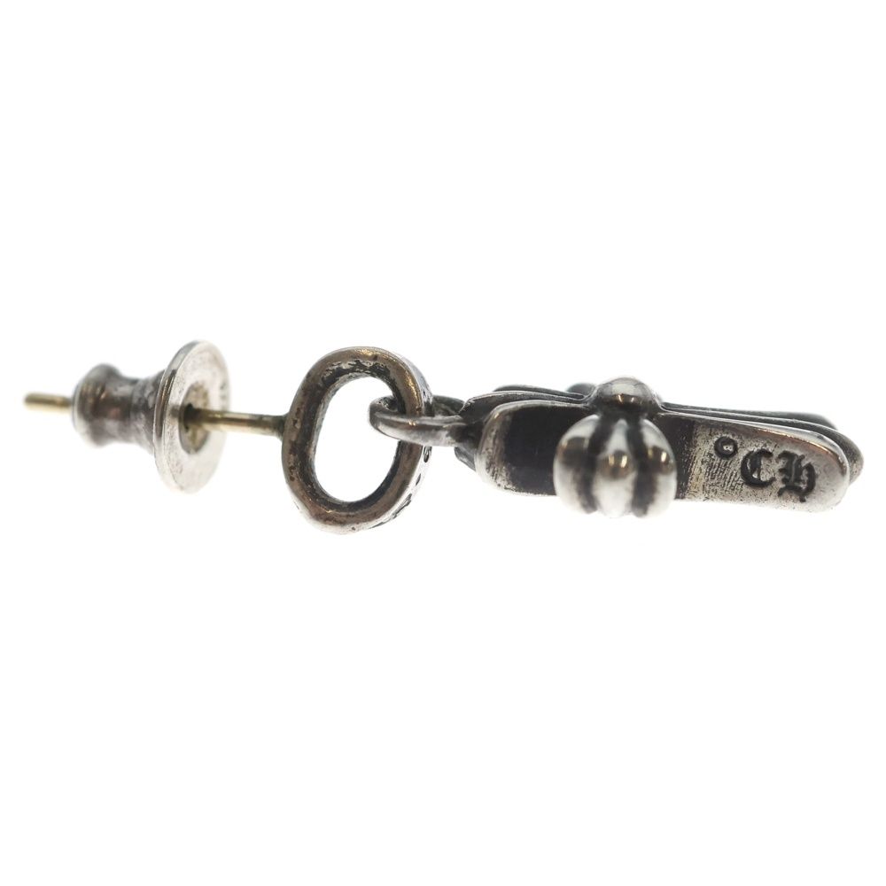 Chrome Hearts Bby Pprchn Baby Fat Cross Drop Earrings Silver — view 4