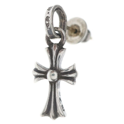 Chrome Hearts Bby Pprchn Baby Fat Cross Drop Earrings Silver